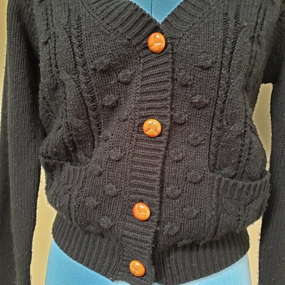 Get COZYYYY in this textured cardigan with elbow patches! - Picture 3 of 4